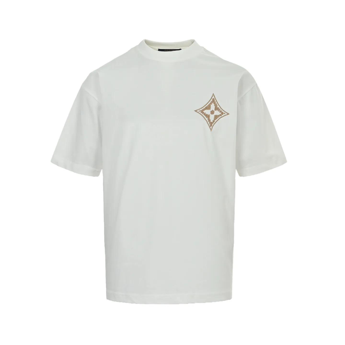 Louis Vuitton/Louis Vuitton 26ss gold label woven embroidered presbyopia short sleeves
